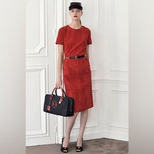 Loewe Suede Sheath Dress 6